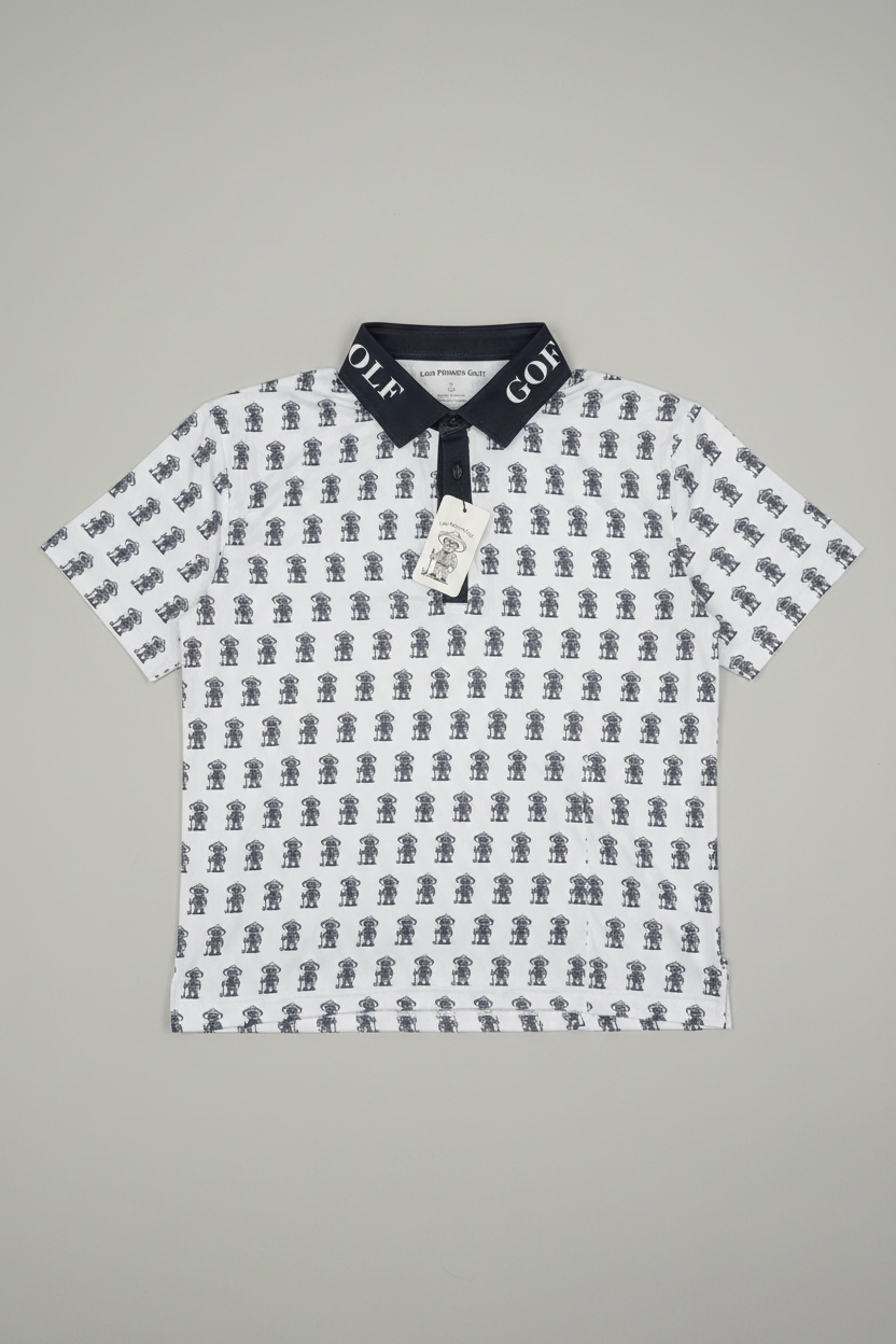 White Golf Polo